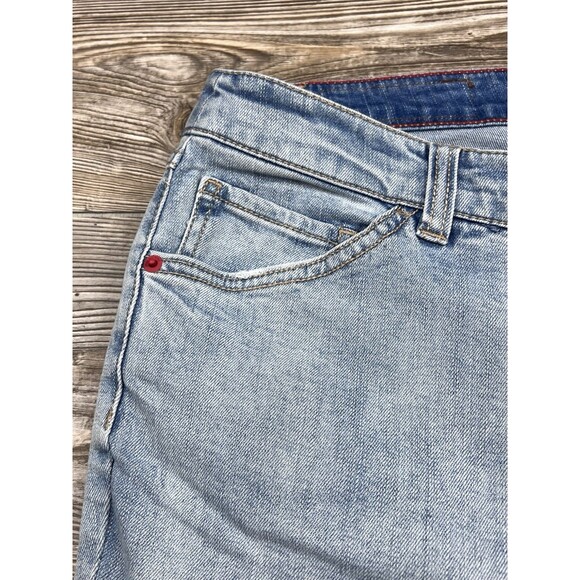 Peace Love World Womens 16~38x32 Flare Leg Denim Blue jeans Boho Hippie Festival - Picture 3 of 14